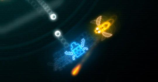 close up image of Hive Bomber gameplay - bee is coming up on the Hive Boomber